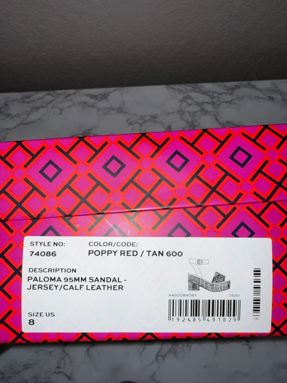 Tory Burch Paloma Platform Sandals - size 8
